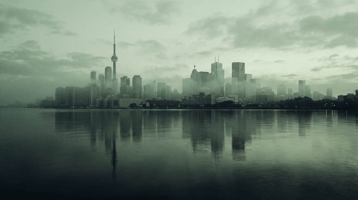 The Toronto waterfront at dawn